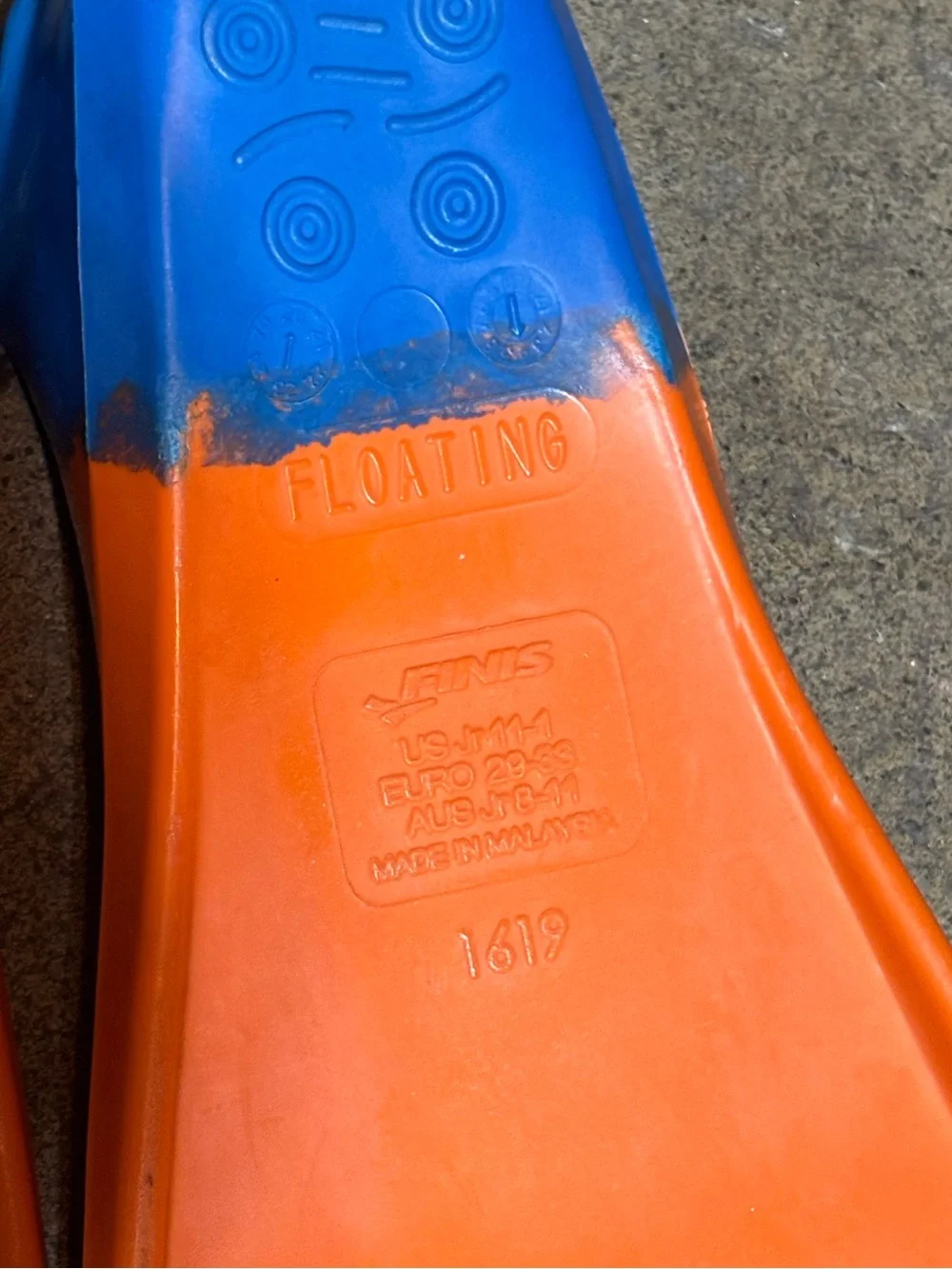 Finis blue orange